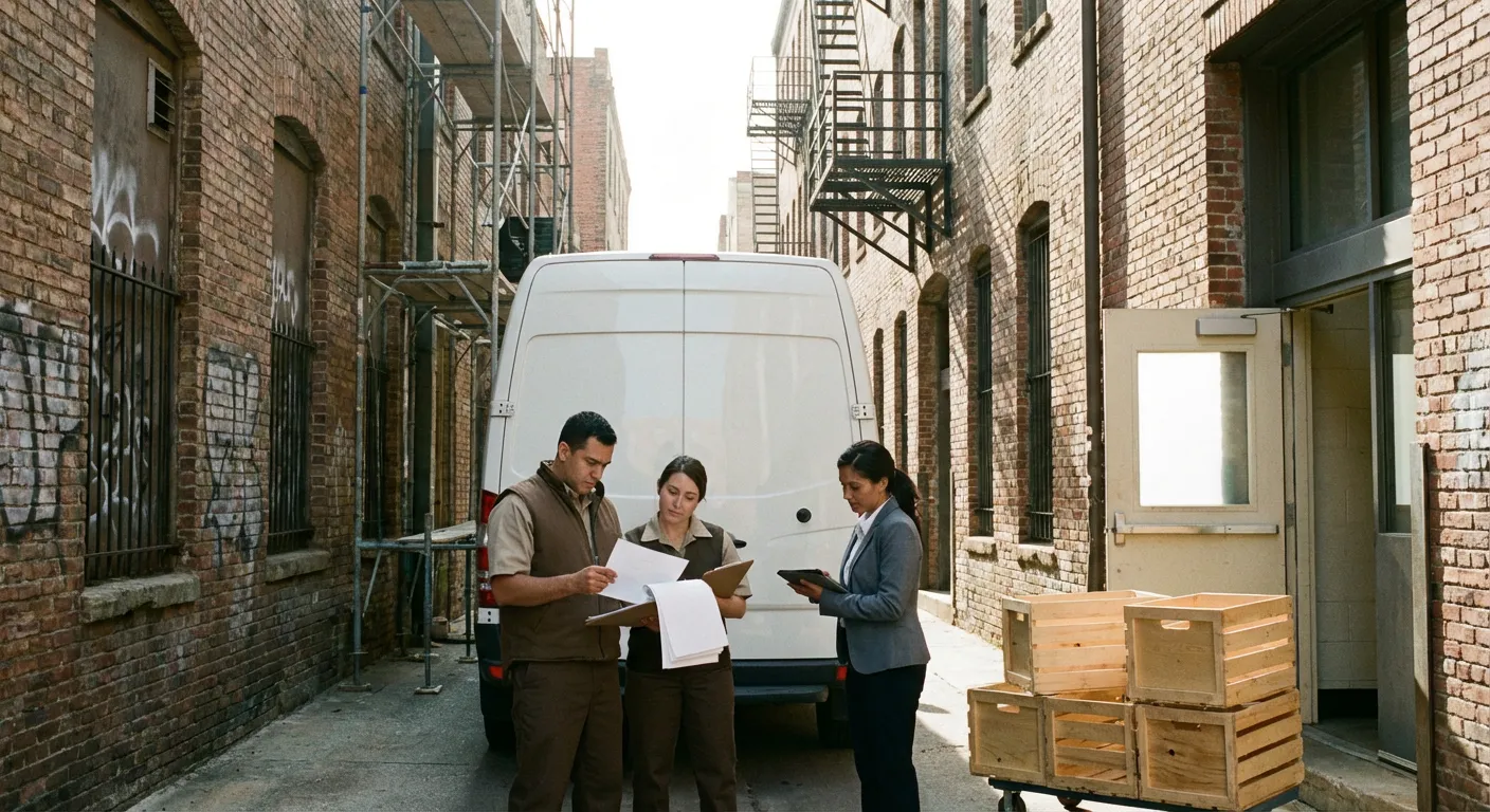 Ontario alley delivery access and clearance check