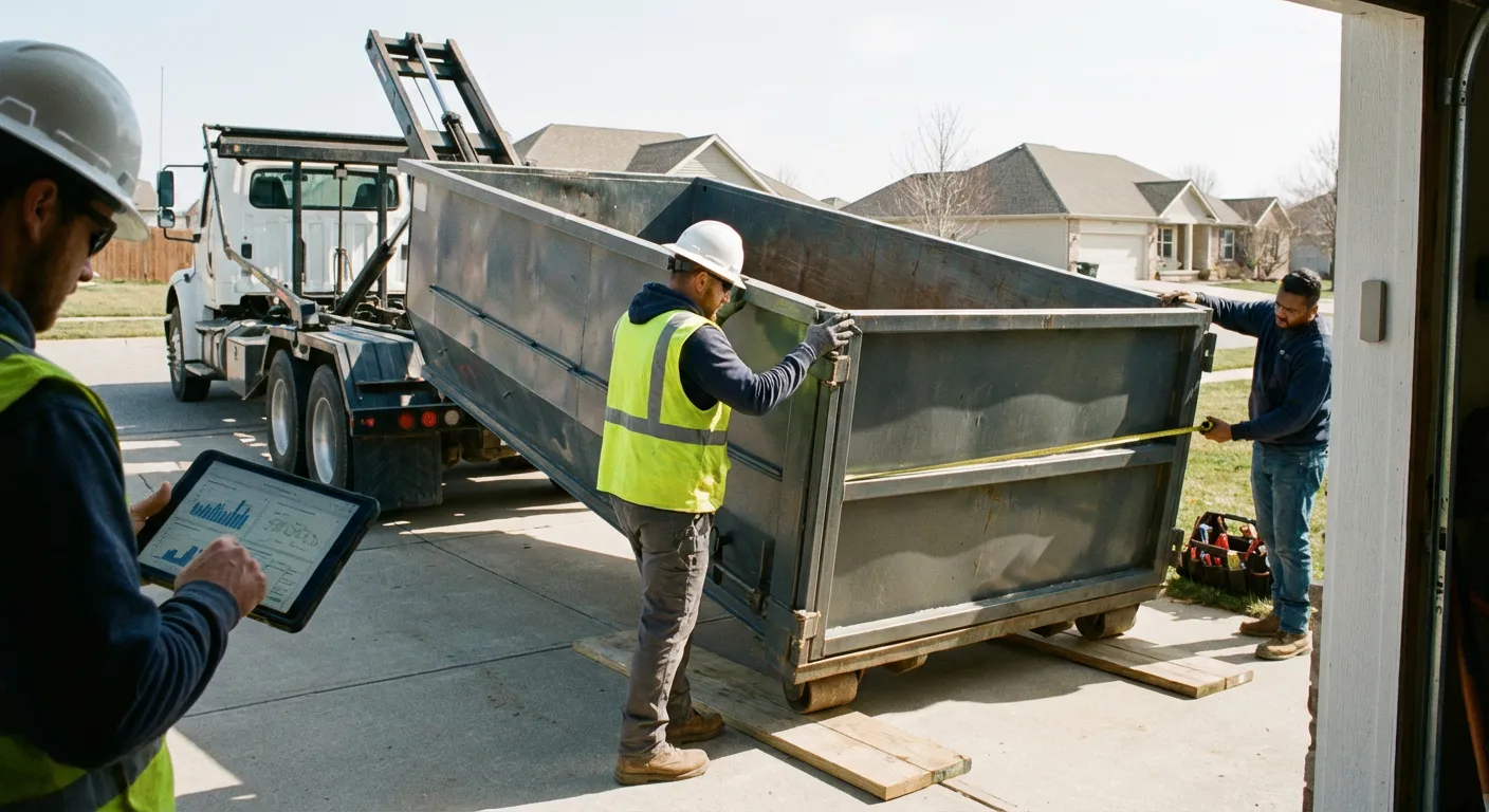 Roll-off dumpster dimensions and capacity guide in Ontario, CA