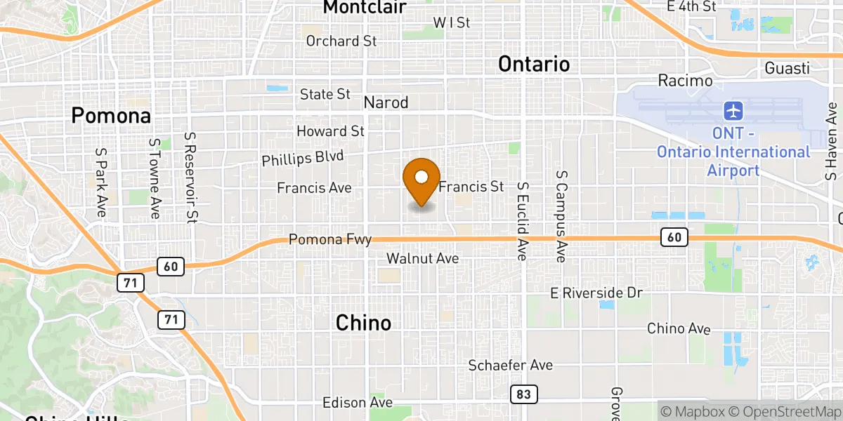 neighborhood map neighborhood map in Ontario, CA